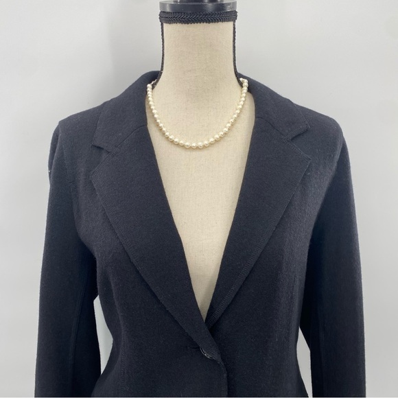 Talbots Black Wool Blazer size 10 NWT - Picture 2 of 12